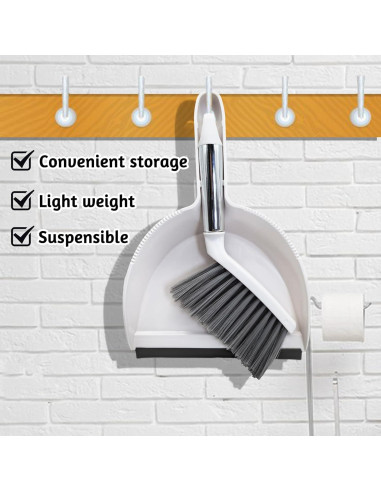 Juego de Escoba y Recogedor PINVNBY para Mascotas Pequeñas