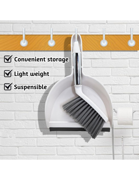 Juego de Escoba y Recogedor PINVNBY para Mascotas Pequeñas