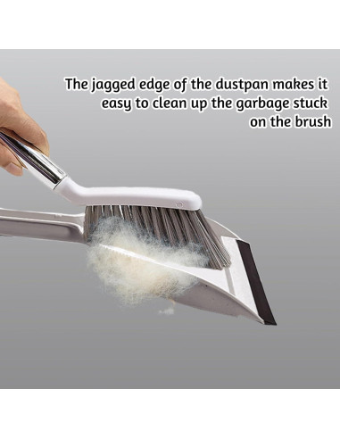 Juego de Escoba y Recogedor PINVNBY para Mascotas Pequeñas