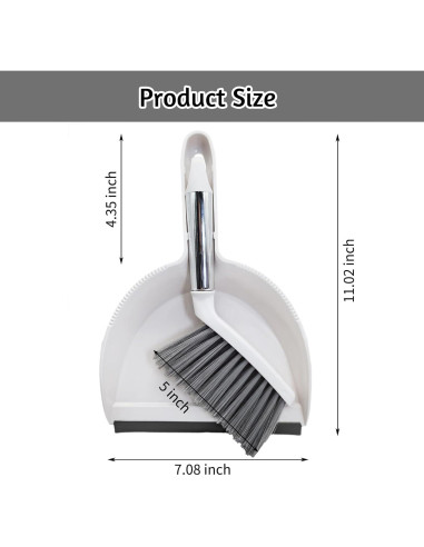 Juego de Escoba y Recogedor PINVNBY para Mascotas Pequeñas