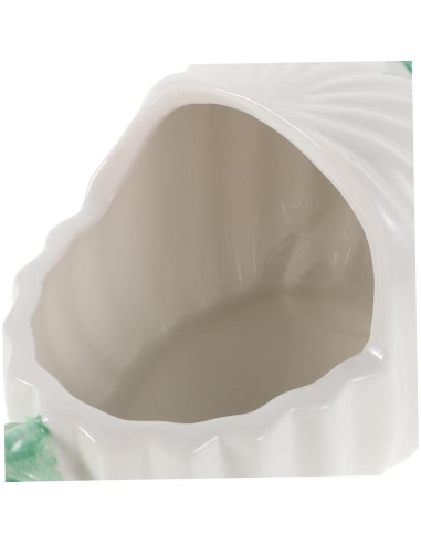 Bañera de Cerámica para Hámster Cactus 12x8.5cm Blanca