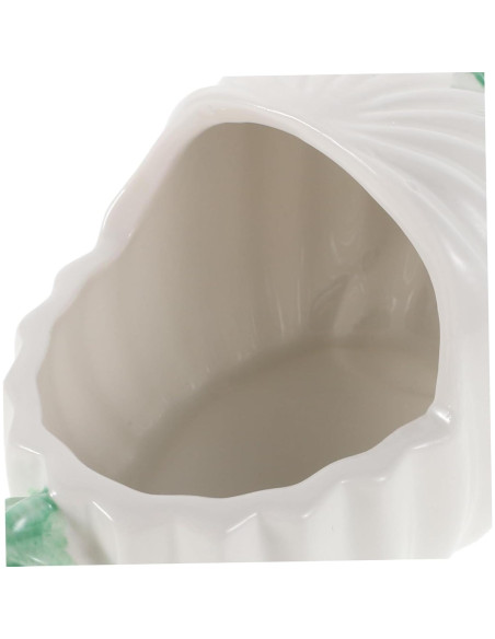 Bañera de Cerámica para Hámster Cactus 12x8.5cm Blanca