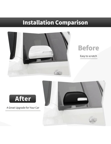 Cubiertas de Espejo Retrovisor CheroCar para Toyota 4Runner 2010-2025