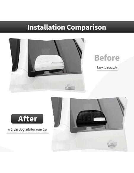 Cubiertas de Espejo Retrovisor CheroCar para Toyota 4Runner 2010-2025