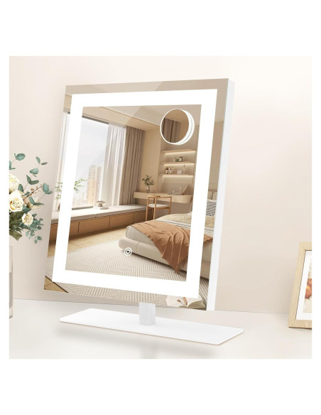 Espejo de Maquillaje Iluminado Beelux 30 cm con 10X de Aumento