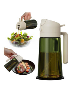 Dispensador y Pulverizador de Aceite ZEREN 470ml Vidrio 2 en 1