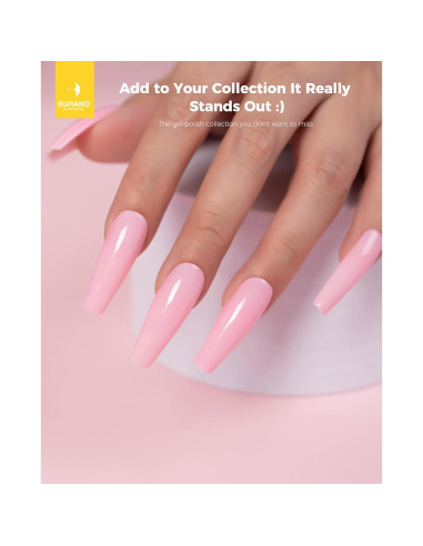 Esmalte de Uñas en Gel BURANO 15ml Rosa 702 Neon Removible
