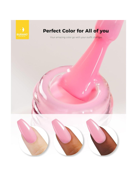 Esmalte de Uñas en Gel BURANO 15ml Rosa 702 Neon Removible