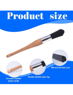 Cepillo de Limpieza de Piezas Wesquer 2pcs para Auto y Metal 2