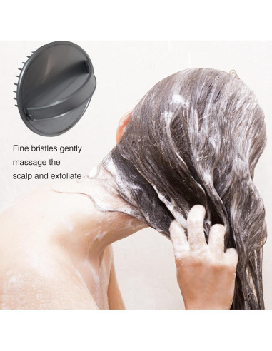 2 Cepillos Masajeadores de Cuero Cabelludo Silicona MOGALY