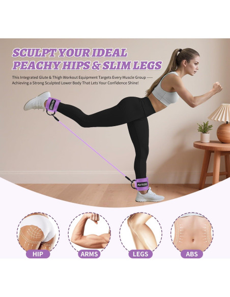 Conjunto de Bandas de Resistencia KUTIZE para Tobillos y Glúteos