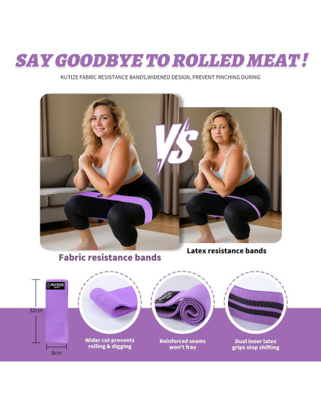 Conjunto de Bandas de Resistencia KUTIZE para Tobillos y Glúteos
