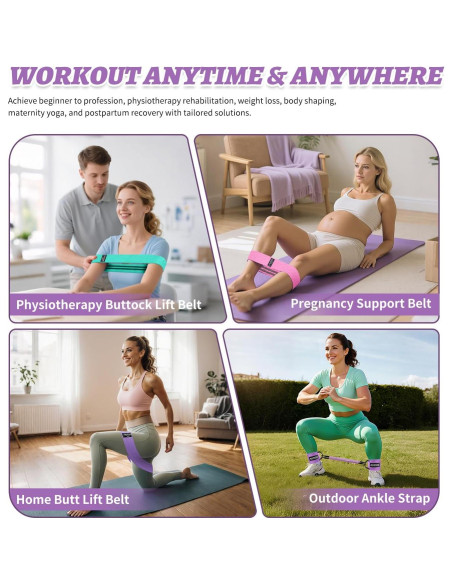 Conjunto de Bandas de Resistencia KUTIZE para Tobillos y Glúteos