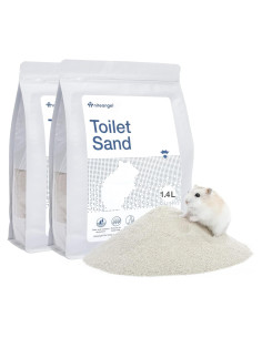 Baño de Arena para Hámster Niteangel 1.4L Azul - Suave y Limpio