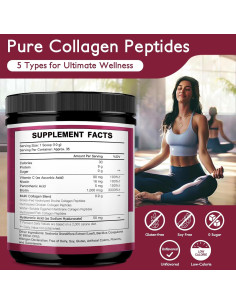 Polvo de Colágeno Hidrolizado Beautide 350g - Sin Sabor, Keto 2