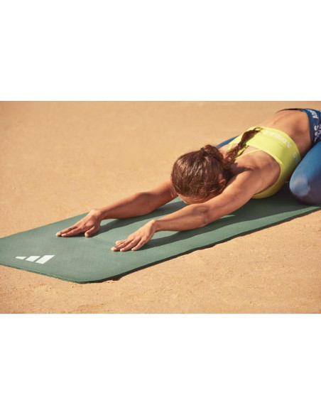 Mat de Yoga Adidas 8mm Verde Crudo Ecológico Antideslizante