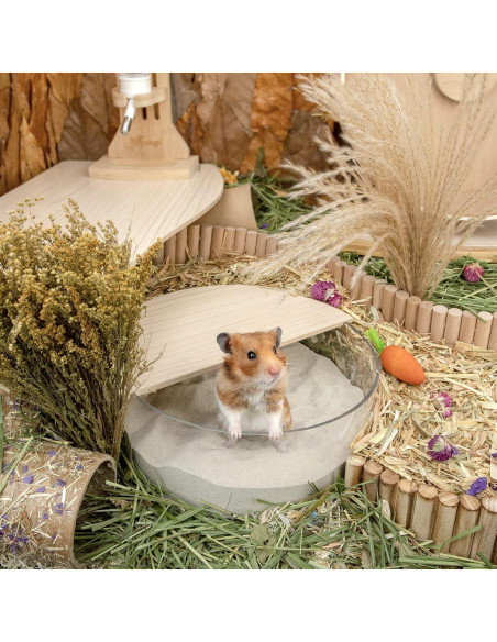 Baño de Arena para Hámster Niteangel 1.4L Azul - Suave y Limpio