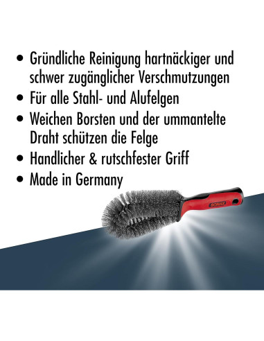 Cepillo para Llantas Sonax 417900 | Limpieza Eficaz y Ergonomía