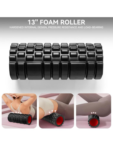 Rodillo de Espuma 33 cm + Anillo de Pilates 36 cm - Alta Densidad