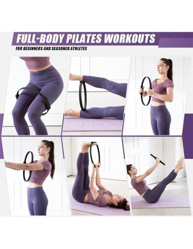 Rodillo de Espuma 33 cm + Anillo de Pilates 36 cm - Alta Densidad