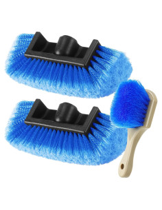 Kit de Cepillos de Limpieza de Auto Vesici 3 Piezas Azul