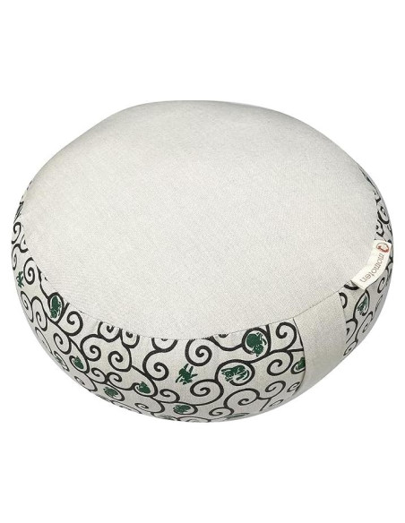 Cojín Zafu para Meditación Zen Dungaree Beige 28 cm