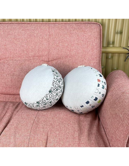 Cojín Zafu para Meditación Zen Dungaree Beige 28 cm