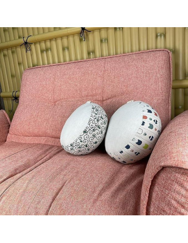 Cojín Zafu para Meditación Zen Dungaree Beige 28 cm