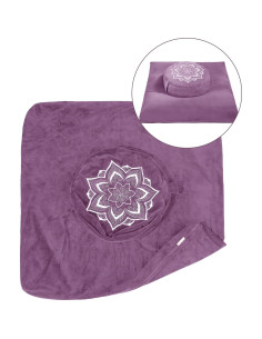 Funda de Almohada de Piso Hunnidspace Terciopelo 40x12cm y 81x81cm 2