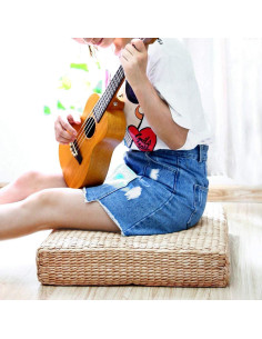 Cojín de Tatami Japonés HUAWELL 50x50 cm Beige Suave 2