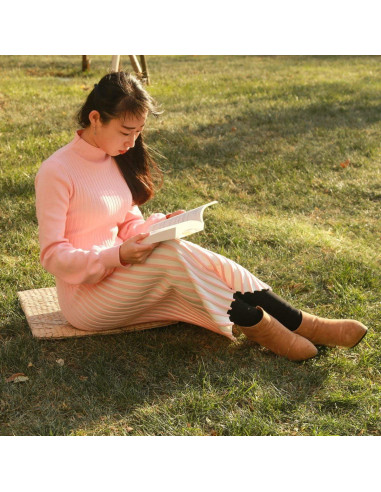 Cojín de Tatami Japonés HUAWELL 50x50 cm Beige Suave