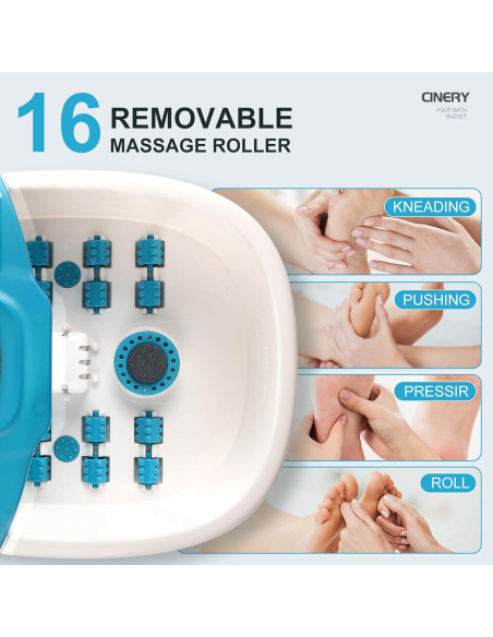 Masajeador de pies FIAHNG con calor, burbujas y vibración