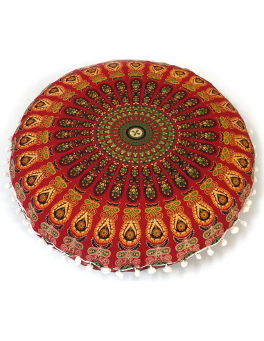 Funda de Almohada Redonda CRAFT KALA 80 cm Bohemia Algodón