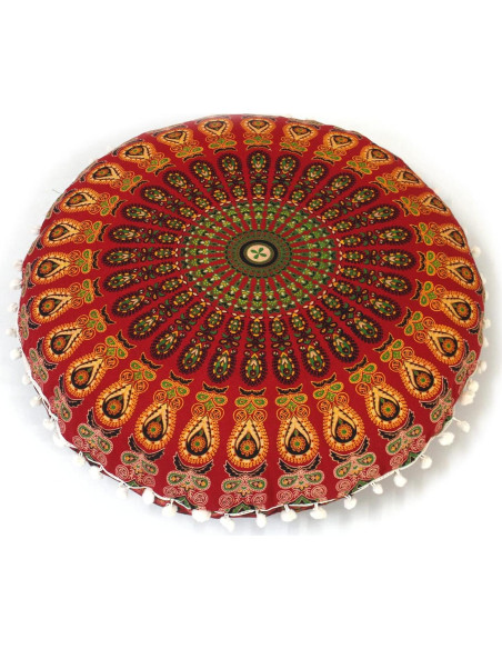 Funda de Almohada Redonda CRAFT KALA 80 cm Bohemia Algodón