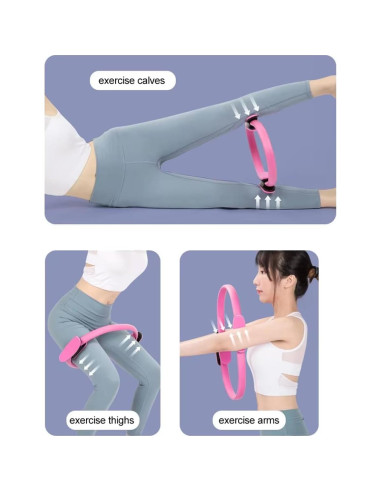 Conjunto de Anillo y Pelota de Pilates BOALORD para Fitness