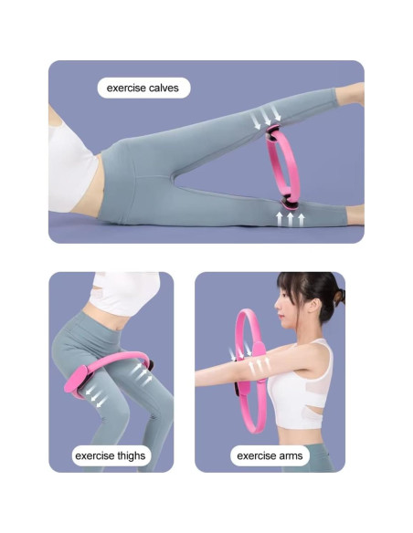 Conjunto de Anillo y Pelota de Pilates BOALORD para Fitness