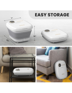 Masajeador de pies Gideon GS-9000 con baño caliente y burbujas 2