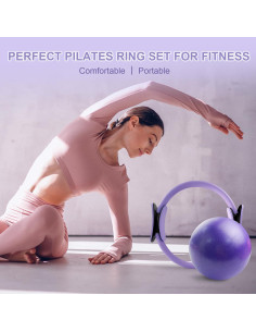 Kit de Pilates Completo 11 Pcs KANGFITER - Anillo, Pelota, Pesas 2