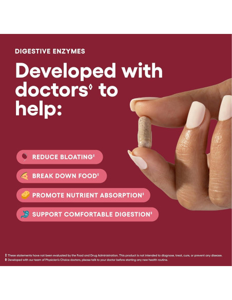 Enzimas Digestivas JB7 - 60 Cápsulas con Probioticos y Prebioticos