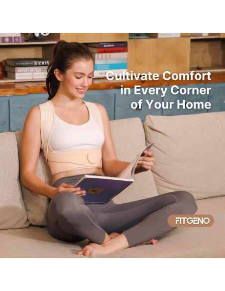 Corrector de Postura Fit Geno para Mujeres M/L Alivio Espalda