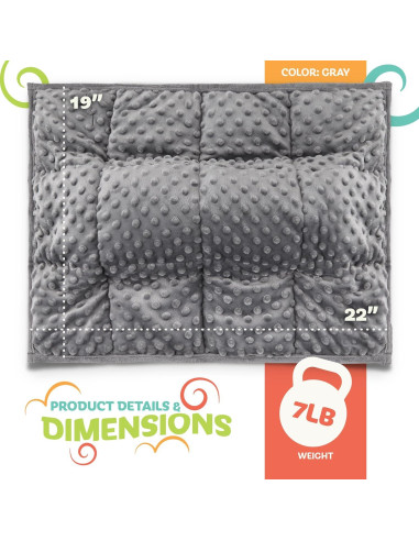 Manta con peso Kidaddle 3.18 kg Gris para Niños 6-12 años