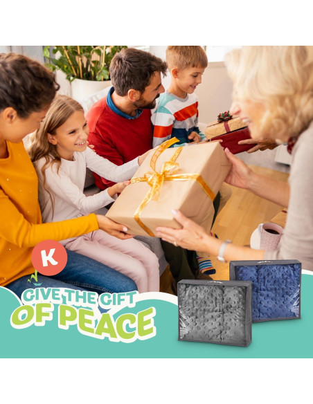 Manta con peso Kidaddle 3.18 kg Gris para Niños 6-12 años