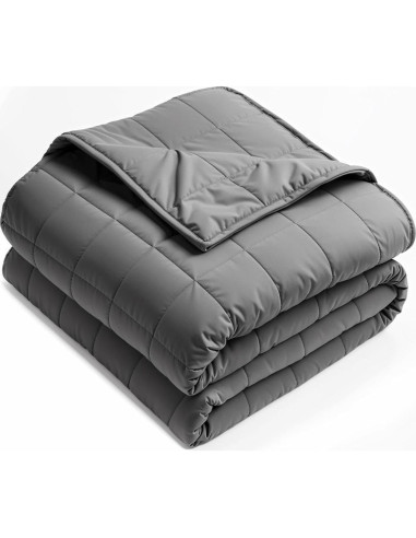 Manta con peso RJOP 4.5kg 122x183cm Algodón Gris Oscuro