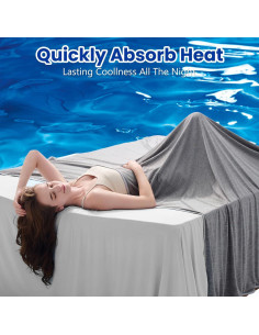 Manta Refrigerante Topcee 274x229 cm para Sudores Nocturnos 2