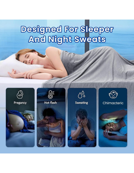 Manta Refrigerante Topcee 274x229 cm para Sudores Nocturnos