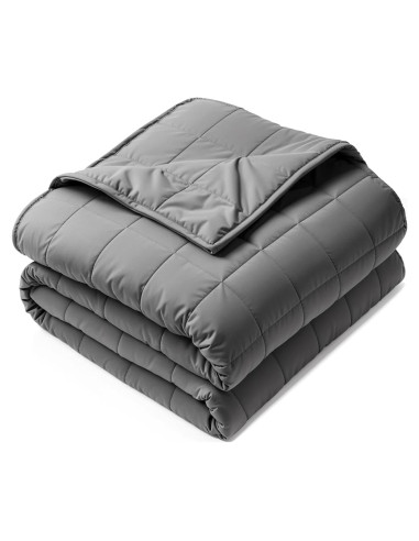 Manta con peso Gkyet 104x152 cm 2.27 kg Gris para adultos