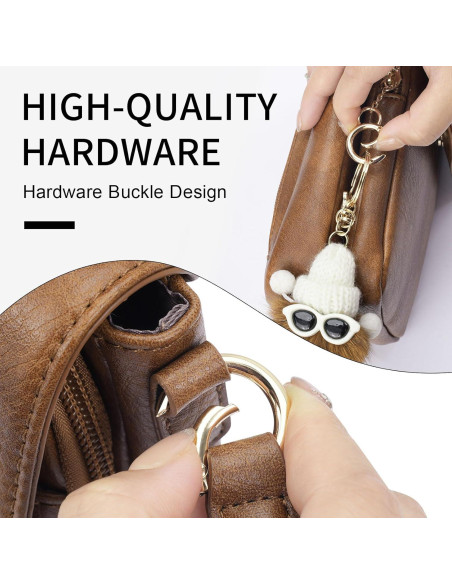 Bolso Cruzado de Cuero APHISON para Mujer con Ranuras para Tarjetas