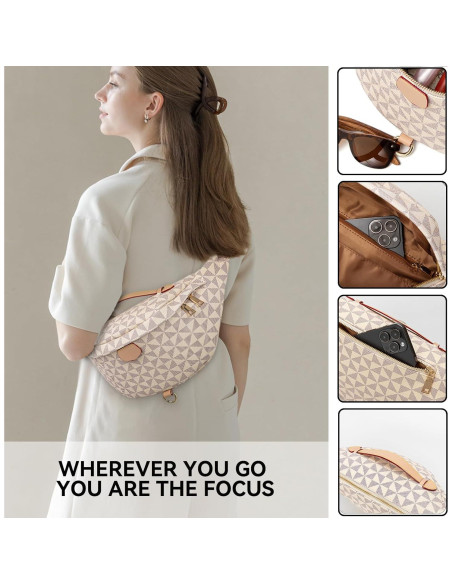 Bolso Cruzado Pequeño para Mujeres XY-B02 Beige