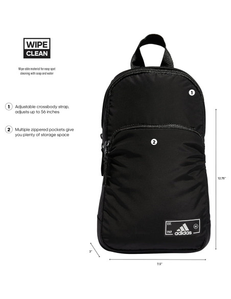 Bolsa Cruzada Adidas Essentials Sling Unisex 5L Negra