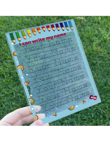 Tablero Acrílico Personalizado A4 para Trazado de Nombres UBJVA